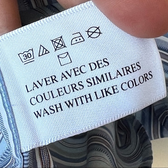 Nat Nast 100% Cotton Button Front Shirt Striped Blue Bering Sea Size 2XT - Picture 7 of 7